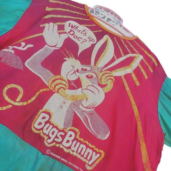 Vintage Bugs Bunny Child Halloween Costume 2T 4T 50s 60s Red Green - Picture 7 of 13